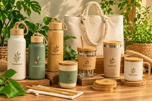 Bamboo drinkware collection - eco-friendly ESG gifts